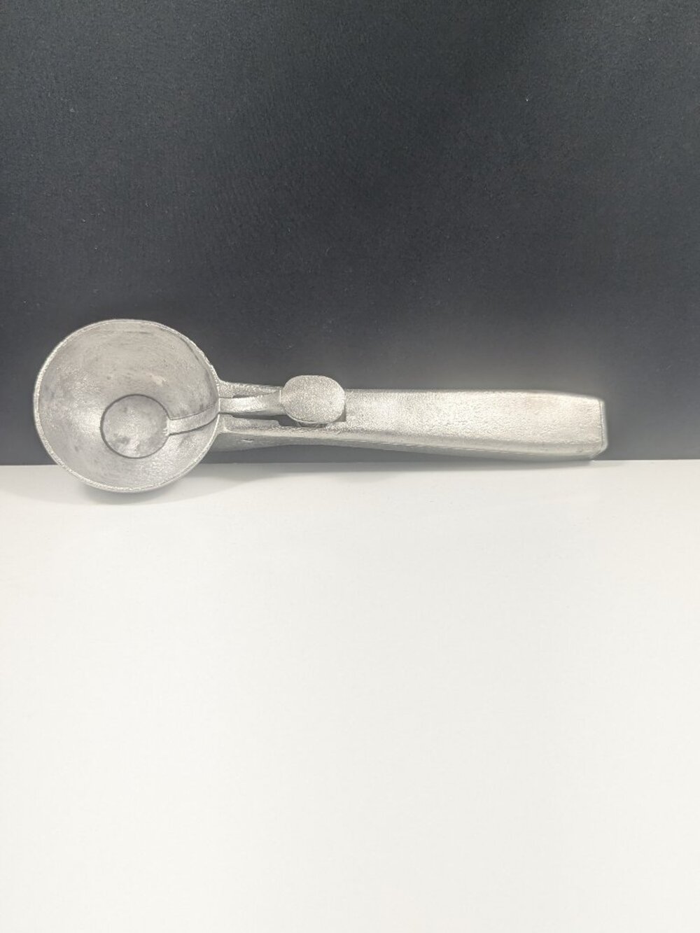 Vintage Aluminum Ice Cream Scoop Spring-loaded Easy Release Thumb Push Button